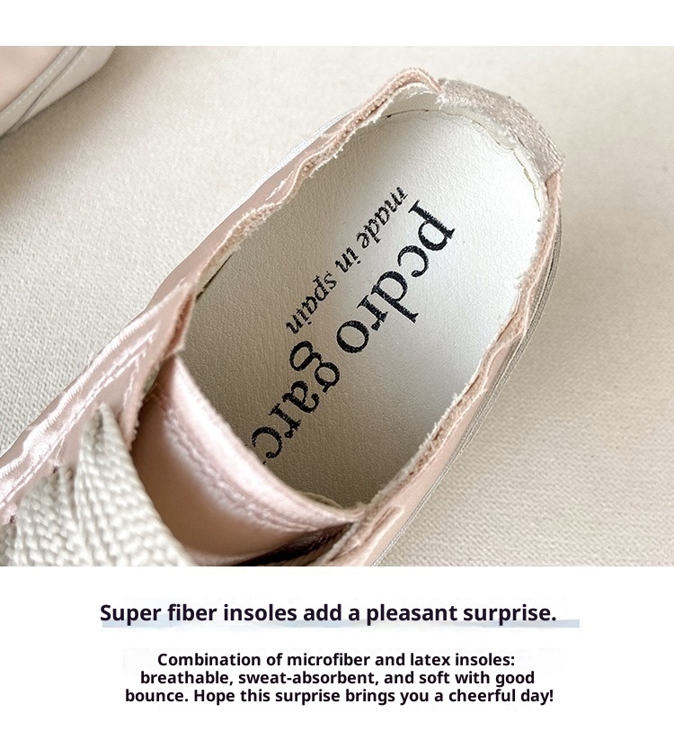 Scarpe sportive casual da donna in tela di raso bianco piatto con nicchia spagnola, primavera e autunno 2023_voghion.com