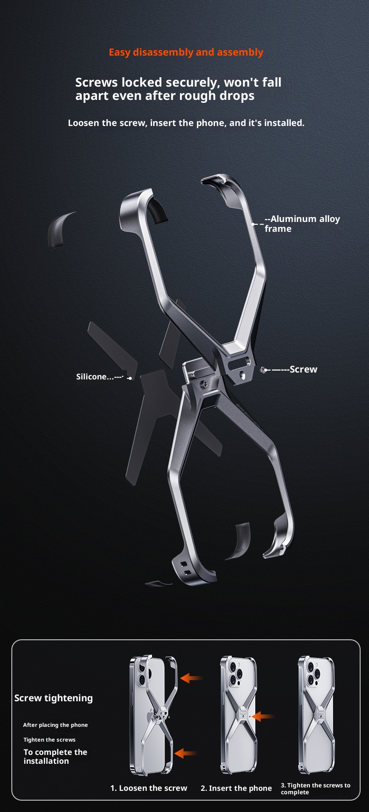 TechGlobe Suitable For 17 Max Phone IPhone 16 Pro Aluminum Alloy New Hollow Frameless Heat Dissipation X Case_voghion.com