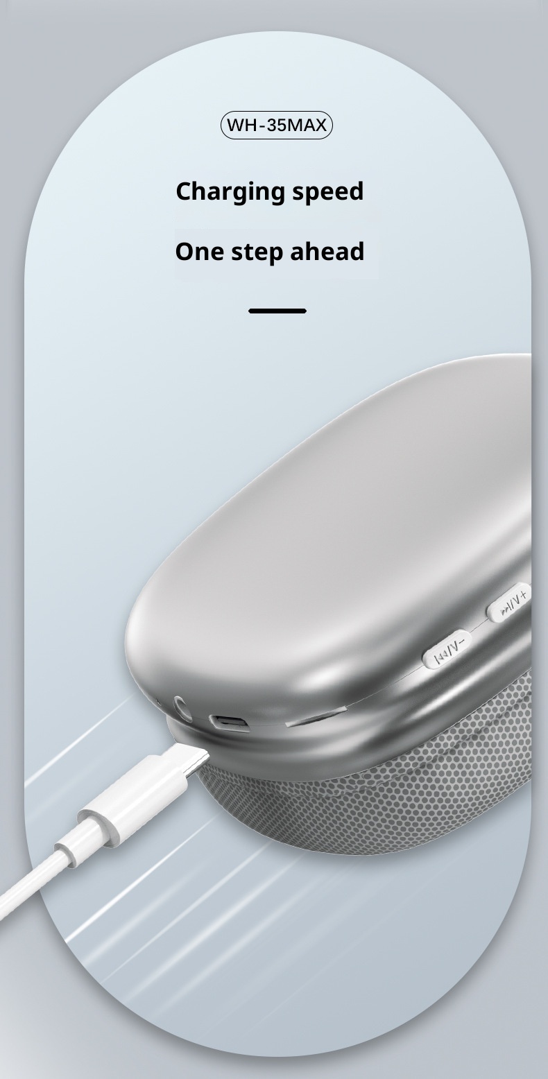 3c Cross-Border New WH35Max Simple Wireless Over-Ear Bluetooth Headphones Dropshipping_voghion.com