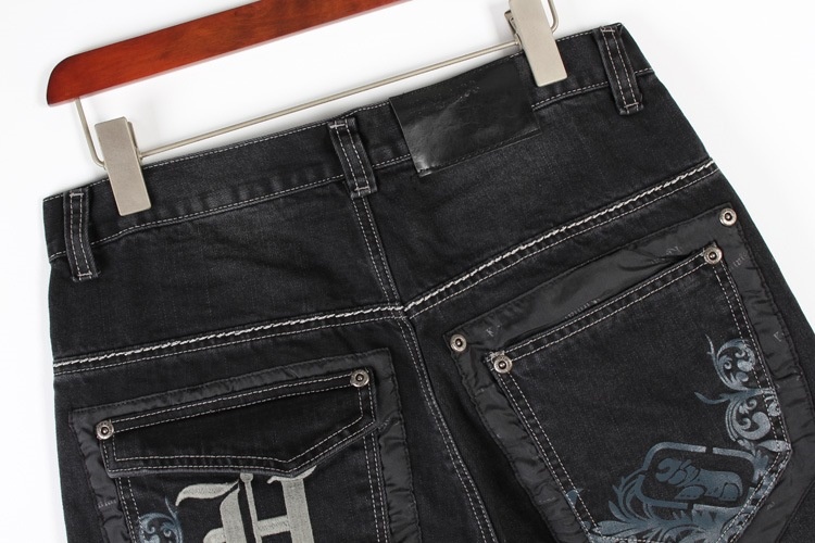 Jeans hip-hop tendance pour homme, style européen et américain, vêtements de danse de rue, pantalon de skate ample délavé, grandes tailles_voghion.com