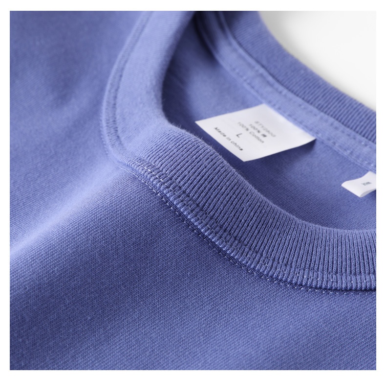 Sweat-shirt unisexe en pur coton 280g pour homme, imprimé trois livres, col rond, manches longues._voghion.com