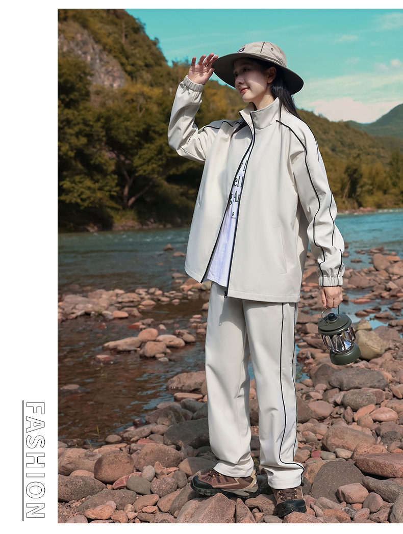 001 Completo casual alla moda, giacca e pantaloni da esterno, due pezzi, per uomo, acquisto di gruppo_voghion.com