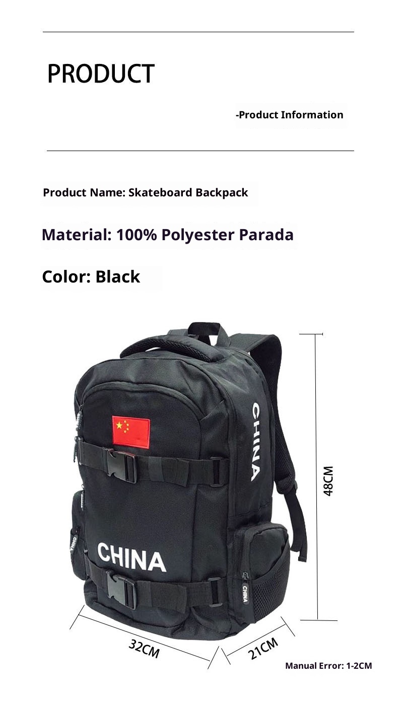 ActiveGo Skateboard Sports Mountaineering Outdoor Travel Large Capacity Casual Double Shoulder Backpack Lightweight_voghion.com