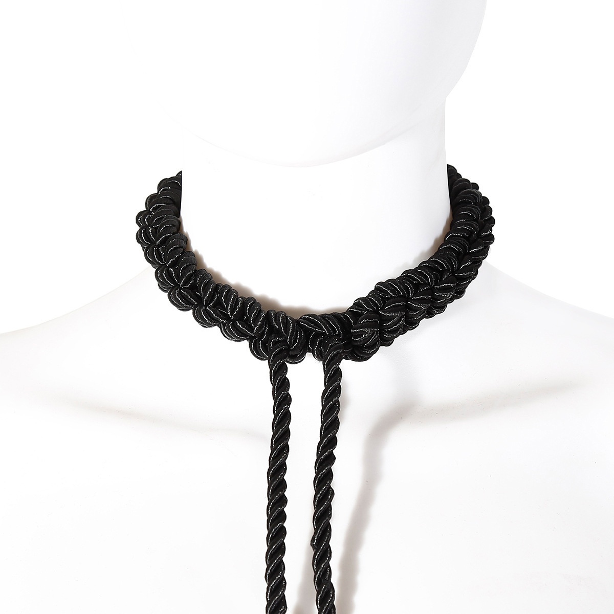 LuvBox Sexy Handcuffs Braided Adjustable Ring Traction Collar Rope Art Finished Binding Hand Adult SM Code Props_voghion.com