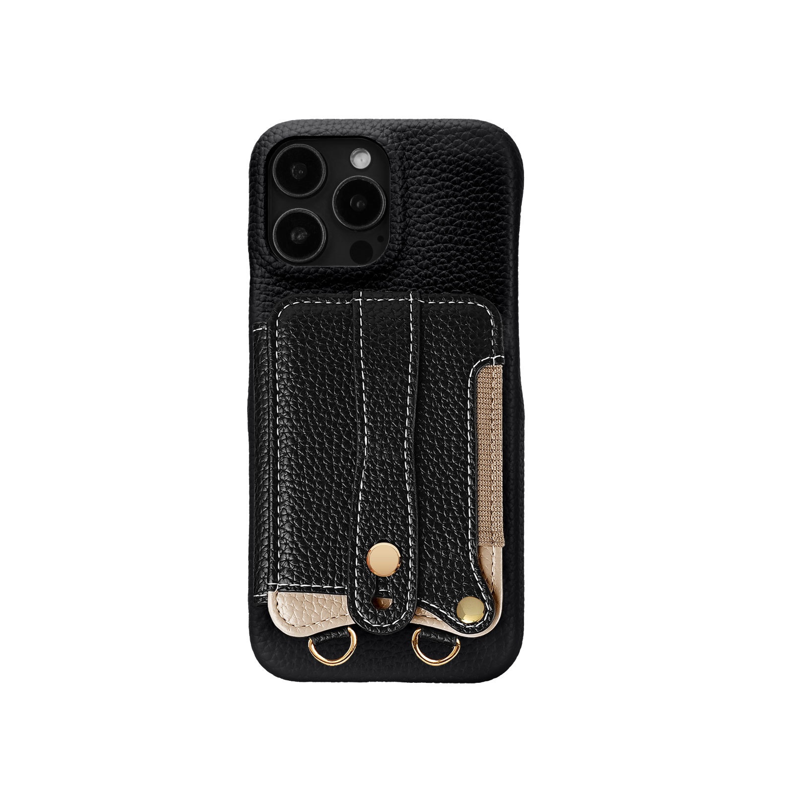 Custodia a tracolla in pelle creativa TechGlobe adatta per iPhone 17 Pro Max con porta carte a coda di pesce_voghion.com