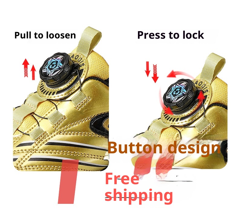 ShoeGlobe Football Shoes For Men, Women, And Children, Low-Top, Competition-Specific, Non-Slip Sports Gold Spikes, Student_voghion.com