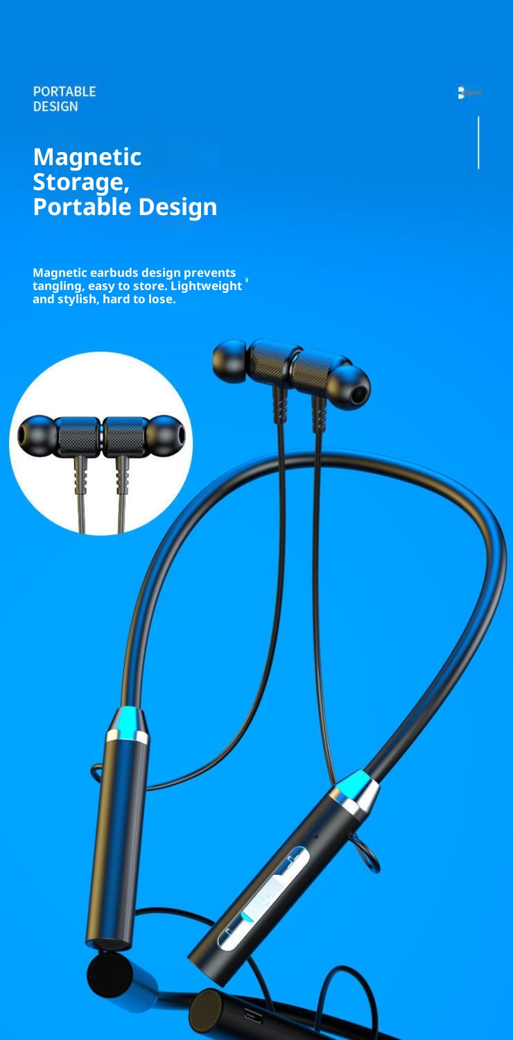 3c all'ingrosso Bluetooth Wireless Sport Neckband Doppio Orecchio In-Ear Collo Appeso Batteria a Lunga Durata Computer Rumore Cancellazione_voghion.com
