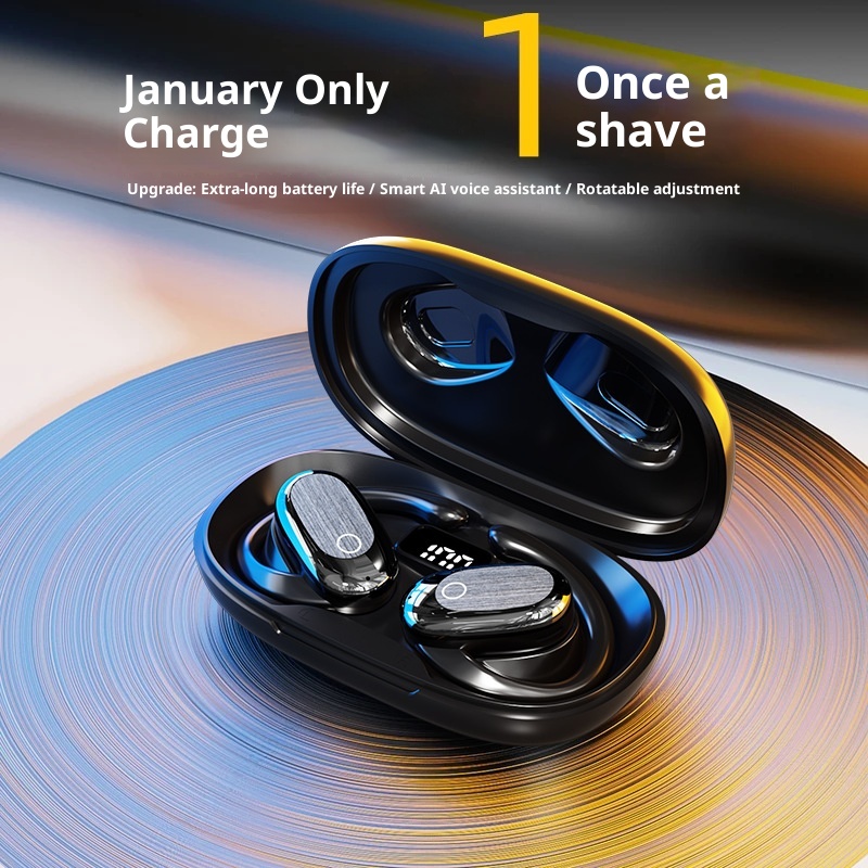 3c Nuovi auricolari Bluetooth wireless OWS con batteria a lunga durata, auricolari sportivi aperti, stile gancio auricolare_voghion.com