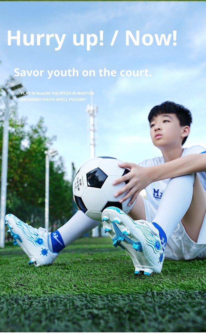 ShoeGlobe Cross-Border Children's Boys Girls Elementary School Kindergarten Parent-Child TF Turf Artificial Grass AG Cleats_voghion.com