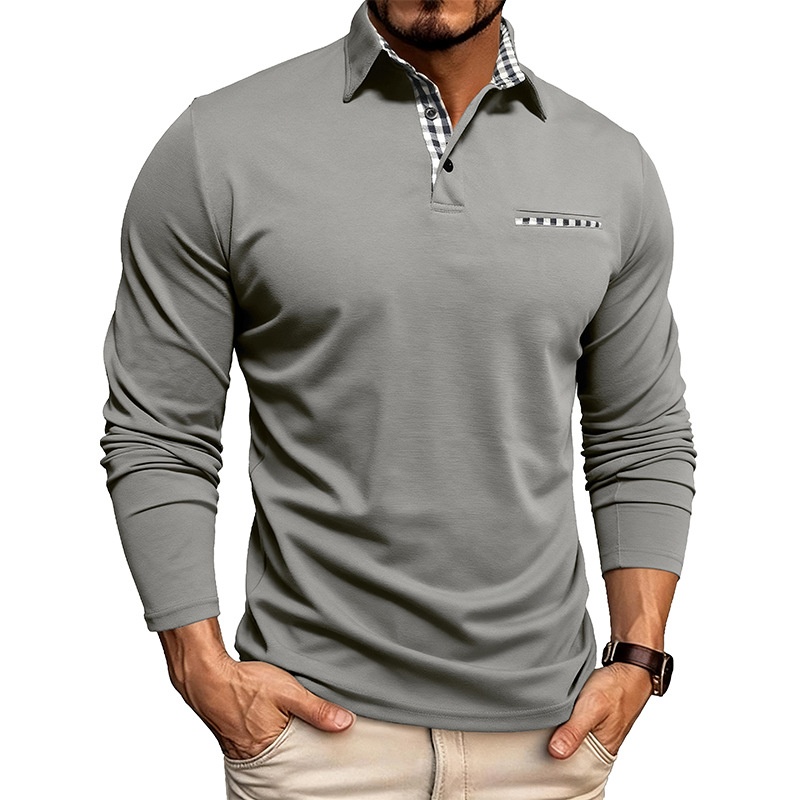 Camiseta polo transpirable y fresca para hombre, nueva colección otoño-invierno 2025, estilo europeo y americano, para comercio exterior._voghion.com
