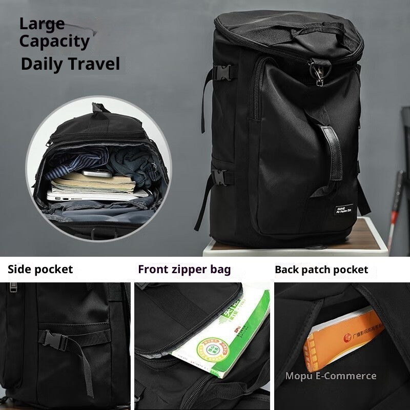 Sac à dos ActiveGo Travel grande capacité pour homme, idéal pour les courts voyages d'affaires. Bandoulière simple, porté à la main._voghion.com