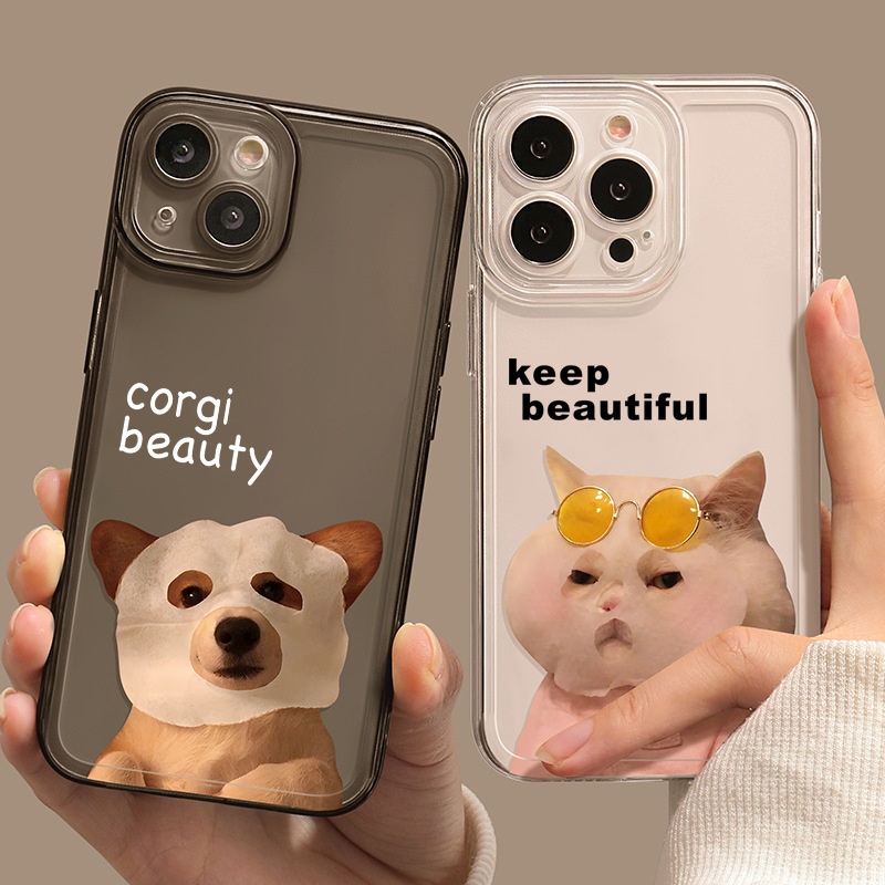 TechGlobe Fun And Quirky Dog For IPhone 14 13 Pro Max Couple Phone Case 12 Simple 11 Transparent XR_voghion.com