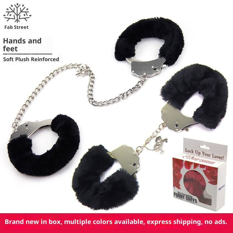 Menottes en peluche LuvBox Fangqu, jouets alternatifs pour le sexe, le flirt, l'amour et le bondage._voghion.com