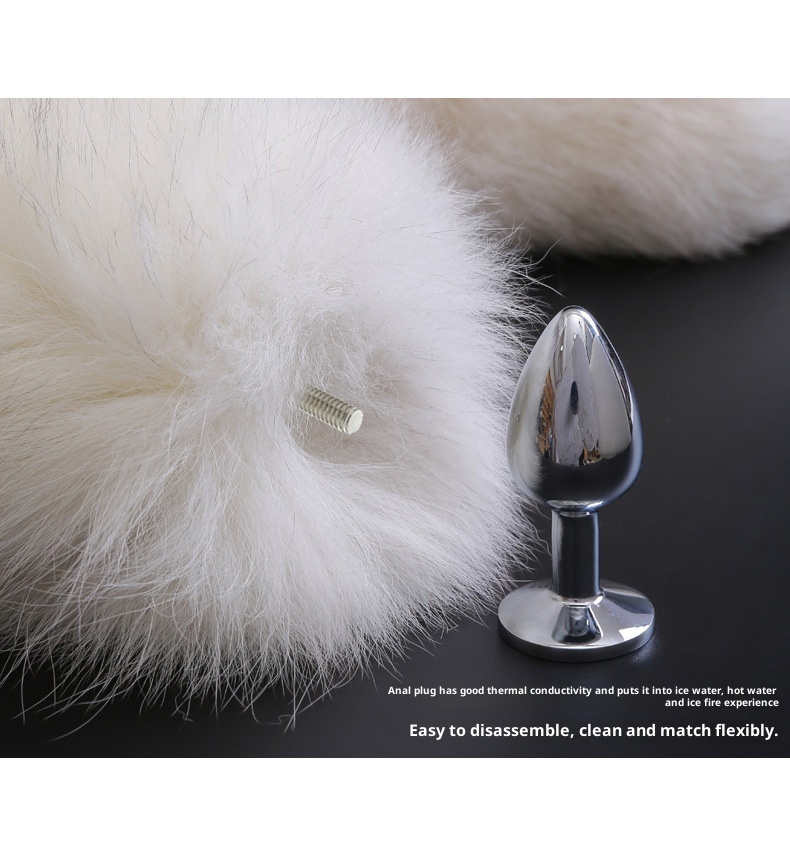 LuvBox Coda di Volpe Plug Anale Indossabile per Adulti Cosplay SM Prop Giocattolo Sessuale Unisex_voghion.com