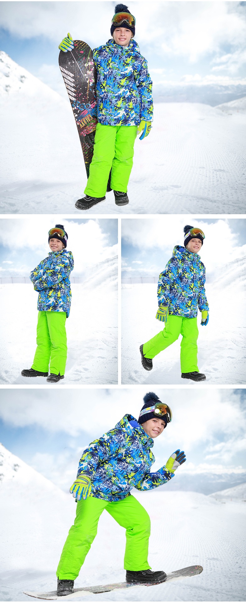 001 Nuovo set di giacca e pantaloni ispessiti per bambini PHIBEE Baby Elephant per e-commerce transfrontaliero_voghion.com