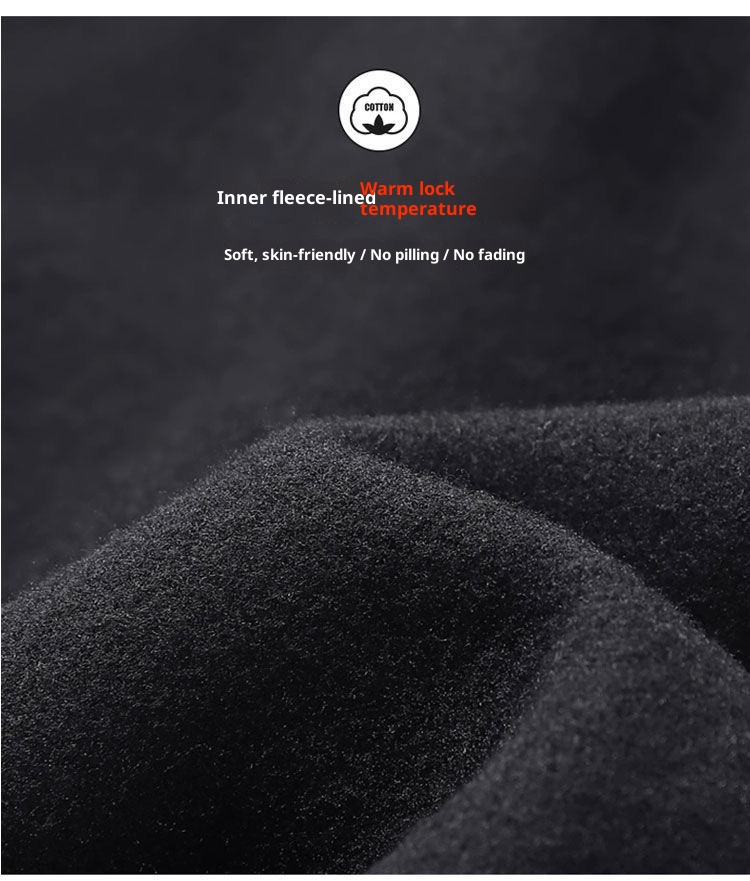 001 Completo da corsa invernale da uomo, foderato in pile, caldo, abbigliamento fitness, casual, versatile, ad asciugatura rapida, allenamento sportivo mattutino_voghion.com