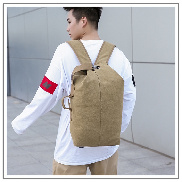 ActiveGo Rucksack Herren Canvas Bucket Bag Bergsteigen Outdoor Reisen Sport Multifunktional Gepäcktasche mit großem Fassungsvermögen Handgepäck_voghion.com