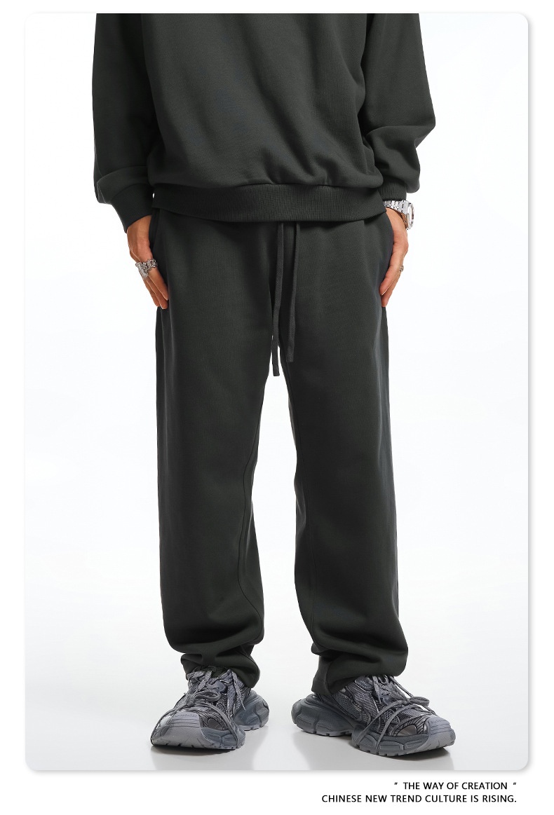 ragazzo BE Abbigliamento Uomo | Felpa in spugna tinta unita versatile personalizzata alla moda in stile americano autunno inverno 2025 e_voghion.com