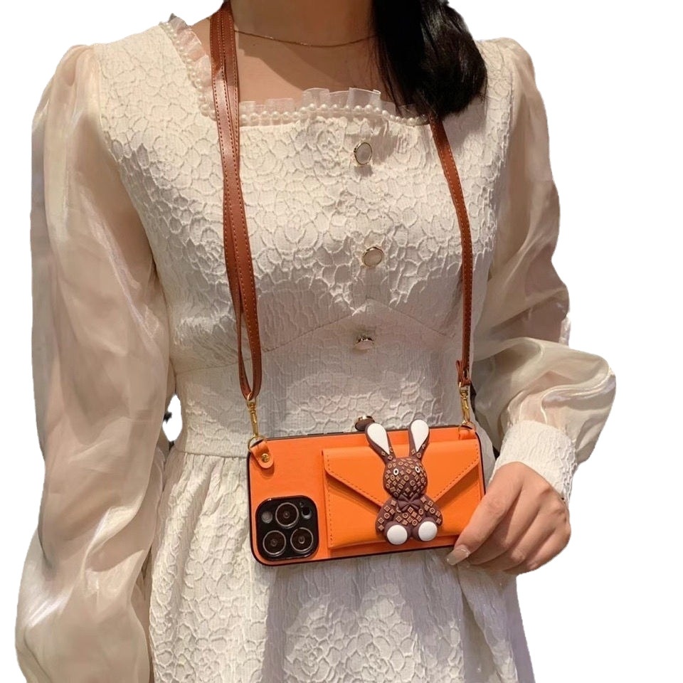 TechGlobe Compatible With Pro Max Coin Crossbody Phone Case IPhone 17 Trendy Fashion Card Holder Protective Cover_voghion.com