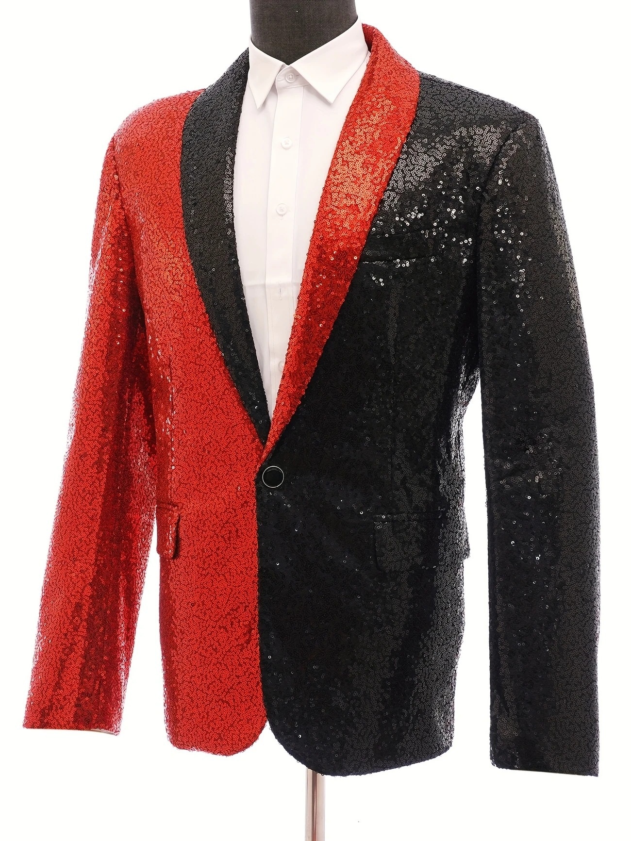 ragazzo ragazzo europeo e americano vestito da spettacolo reversibile con paillettes dorate coreano abito da discoteca uomo presentatore presentatore giacca da studio_voghion.com