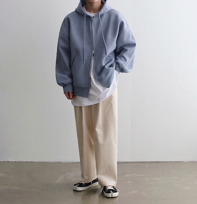 boy European And American Cross-Border 2023 Autumn Winter New Hooded Solid Color Cardigan Versatile Japanese Style Simple_voghion.com