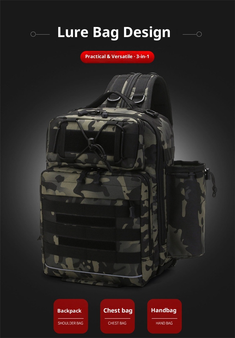 Zaino sportivo all'ingrosso ActiveGo Lure Outdoor Sports Brush con tracolla singola e doppia, grande capacità, nuovo modello_voghion.com