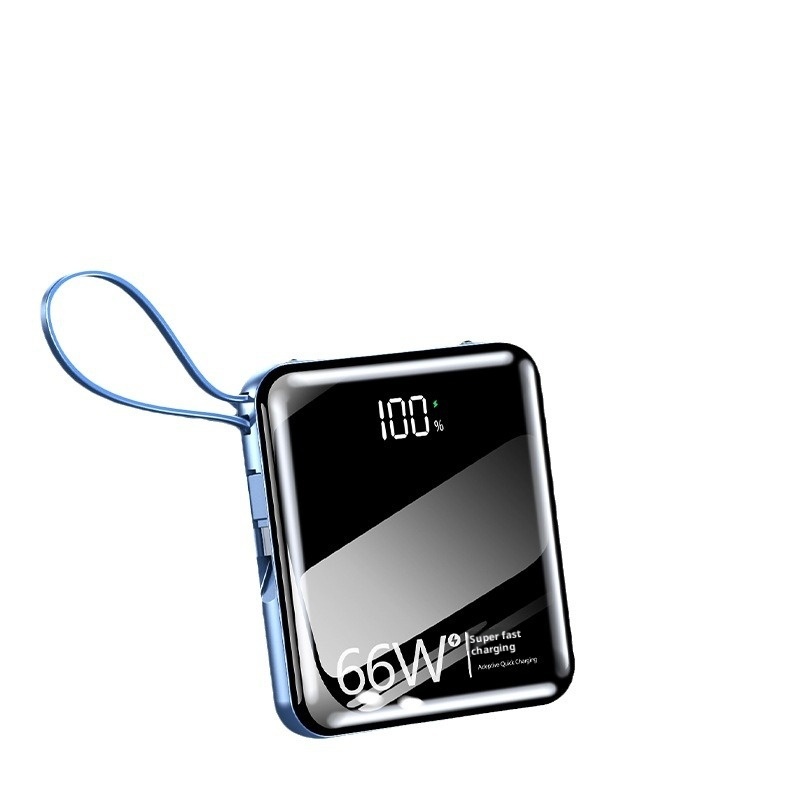 techglobe Großhandel Große Kapazität Integriertes Kabel High-End 20000mAh Powerbank Ultradünn Kompakt Tragbar Schnellladen Niedlich Mini_voghion.com