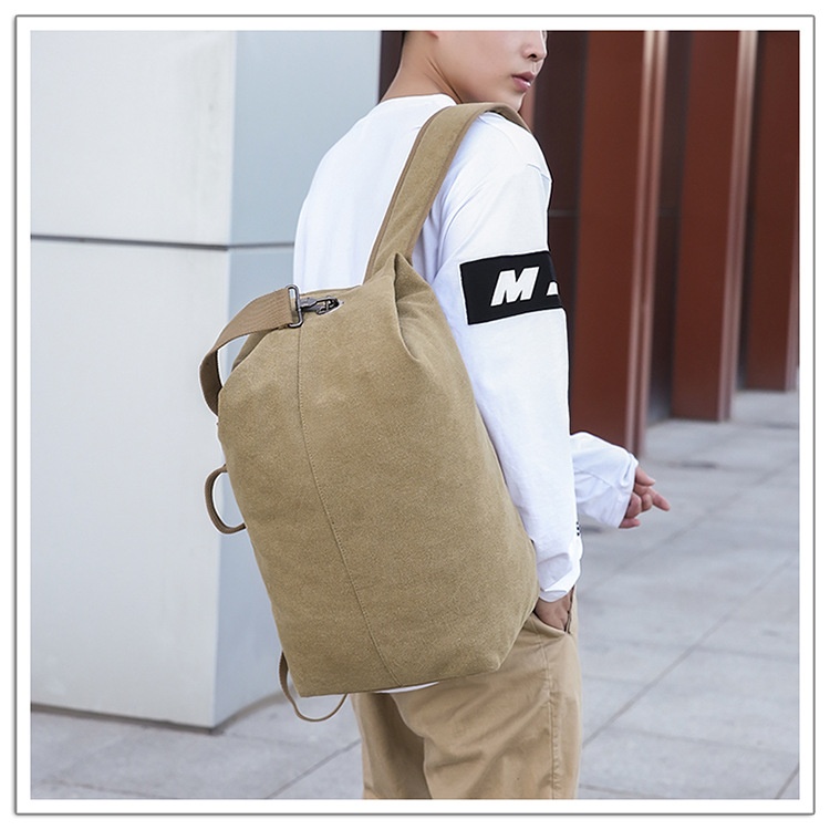 ActiveGo Rucksack Herren Canvas Bucket Bag Bergsteigen Outdoor Reisen Sport Multifunktional Gepäcktasche mit großem Fassungsvermögen Handgepäck_voghion.com