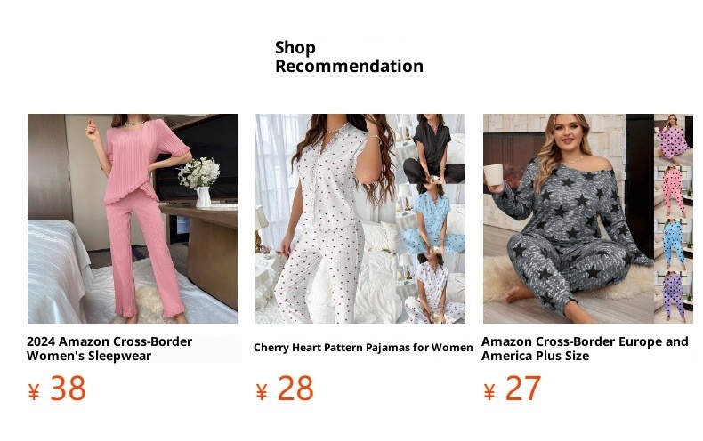 ChicShe European And American Cross-Border Camisole Shorts Plus Size Sleepwear Loungewear Set Casual Loose Comfortable_voghion.com