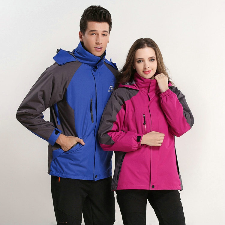 001 Großhandel Outdoor-Jacke und -Hose Zweiteiliger Herren-Skianzug aus dickem Fleece, Set für Damen_voghion.com