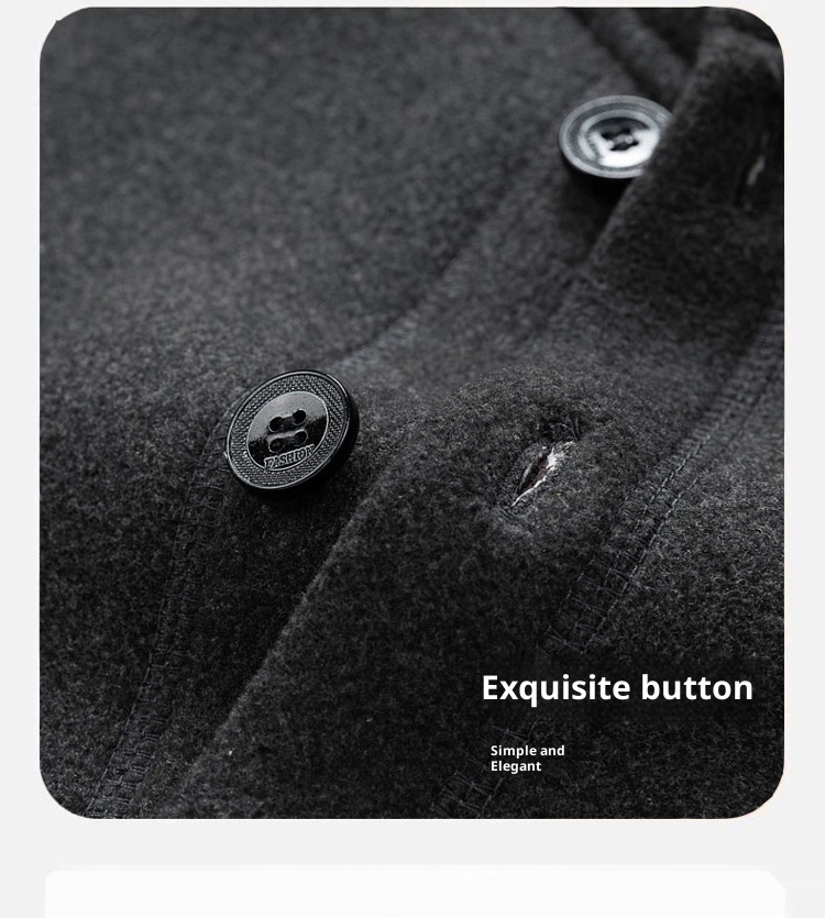 001 2025 Autumn Winter Fleece-Lined Sports Suit Men, Large Size Dad Outfit, Loose Three-Piece Jacket Set For Middle-Aged And_voghion.com