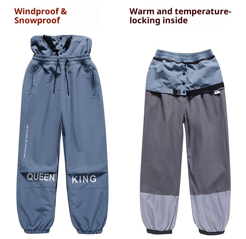 001 Męskie damskie spodnie snowboardowe i zimowe outdoorowe wiatroodporne wodoodporne ciepłe spodnie narciarskie nowy model_voghion.com