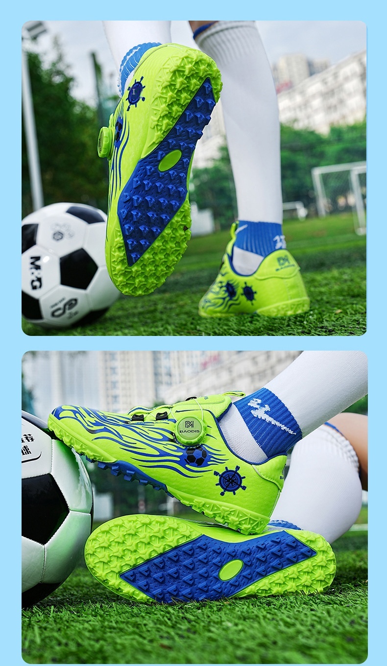 ShoeGlobe Children's Professional Training Cleats For Primary And Secondary School Students Boys' Competition Special Long Spike_voghion.com