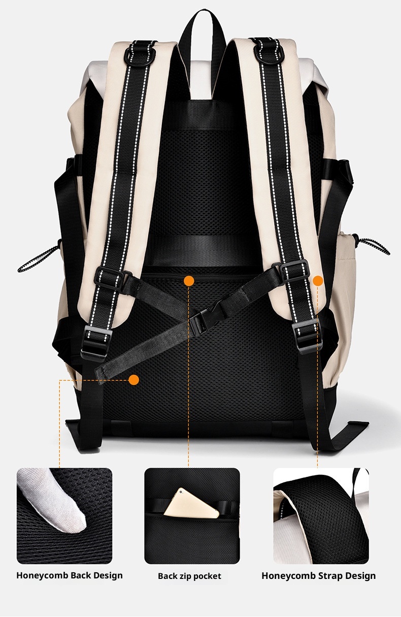 ActiveGo Large Capacity Hiking Backpack School Female College Students Travel Mountaineering Double Shoulder Lightweight Laptop_voghion.com