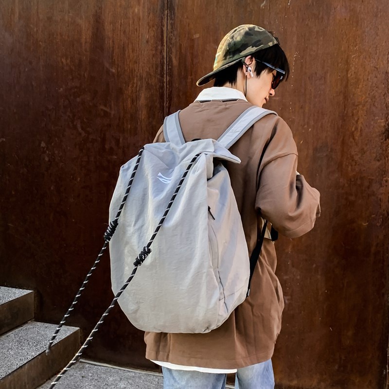 ActiveGo Large Capacity Solid Color Casual Backpack Men, Niche Simple Bag For Women, Sports Hiking Backpack, Travel Essential_voghion.com