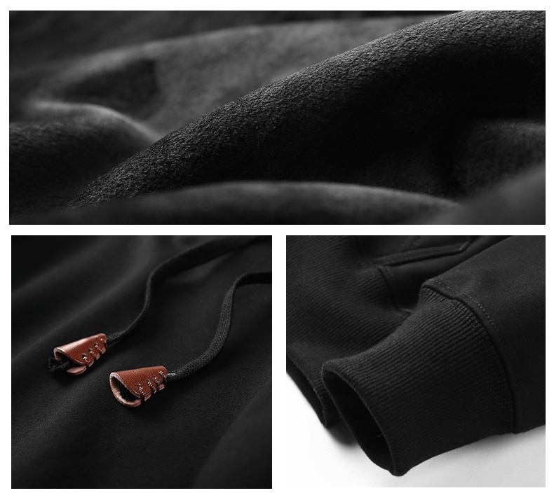 Ragazzo Primavera Autunno Inverno Tinta Unita Cerniera Blank Ultra Morbido Cardigan Uomo Top Giacca Sottile Felpa Con Cappuccio All'ingrosso_voghion.com