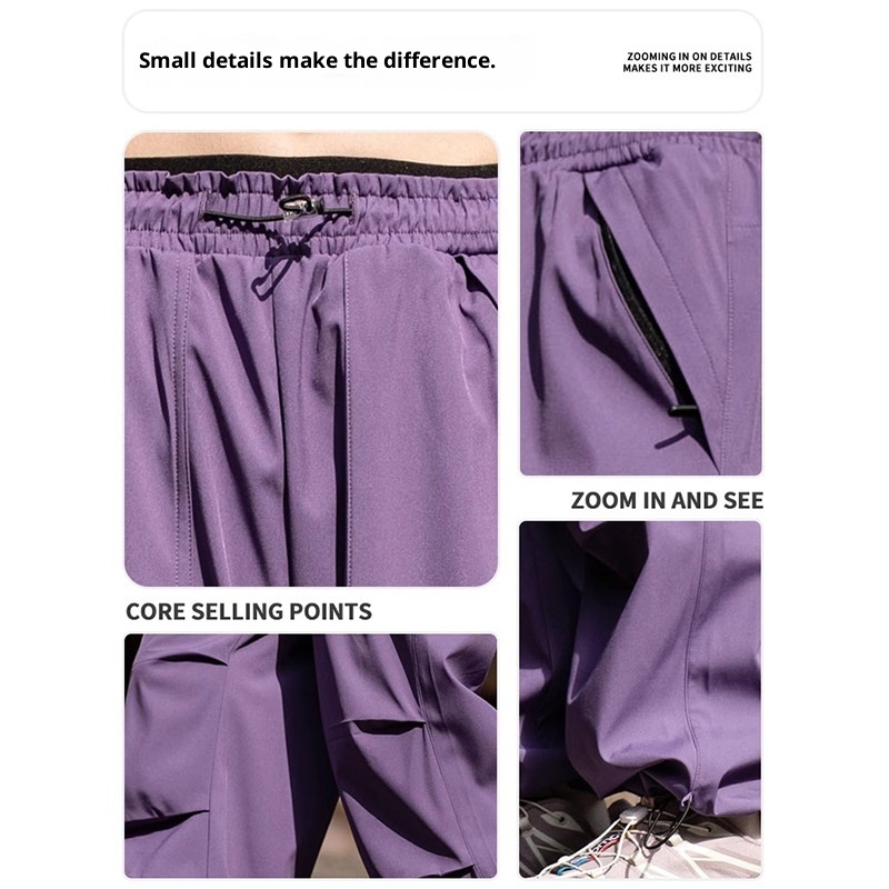 001 Camel HJCAMEL Calça Cargo Softshell Roxa Feminina, Nova Coleção Primavera 2025 para Caminhadas, Esportes ao Ar Livre e Atividades ao Ar Livre, Secagem Rápida_voghion.com