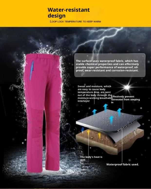 001 2025 Pantalones de esquí softshell para niños y niñas, resistentes al viento, impermeables, cálidos, de forro polar, ideales para senderismo y actividades al aire libre._voghion.com