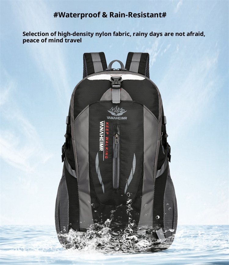 Sac à dos de randonnée ActiveGo Outdoor, respirant et imperméable, grande capacité, idéal pour le camping et les pique-niques, pour homme. Sac à dos de sport décontracté._voghion.com