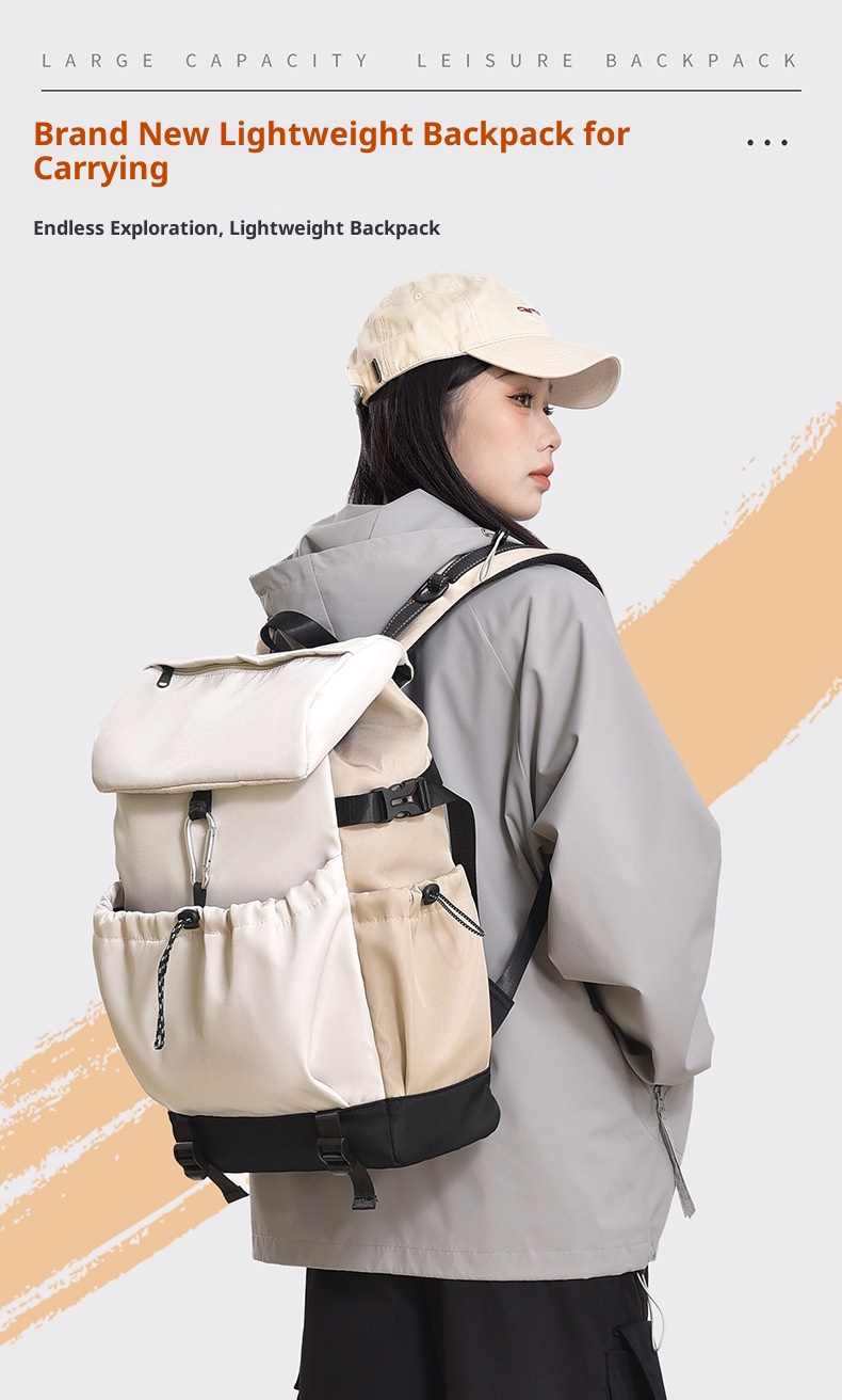 ActiveGo Large Capacity Hiking Backpack School Female College Students Travel Mountaineering Double Shoulder Lightweight Laptop_voghion.com