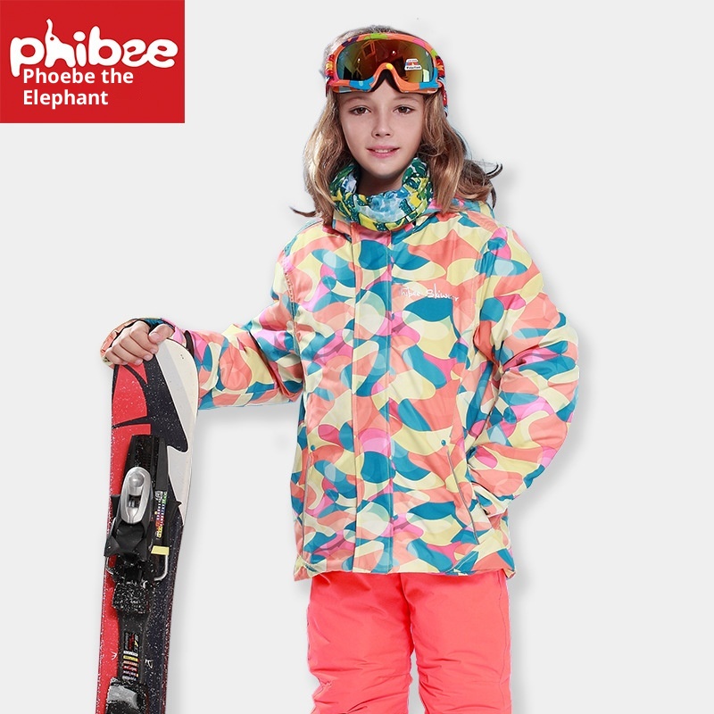 001 Cross-Border E-commerce PHIBEE Baby Elephant Children's Ski Suit Thickened Foreign Trade Jacket And Pants Set_voghion.com