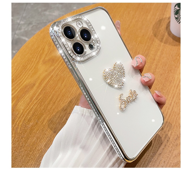 TechGlobe Compatible With 16 Pro Max New Phone Heart 15 Lens 12 Full Coverage IPhone 14 Protective Case 13 PM_voghion.com