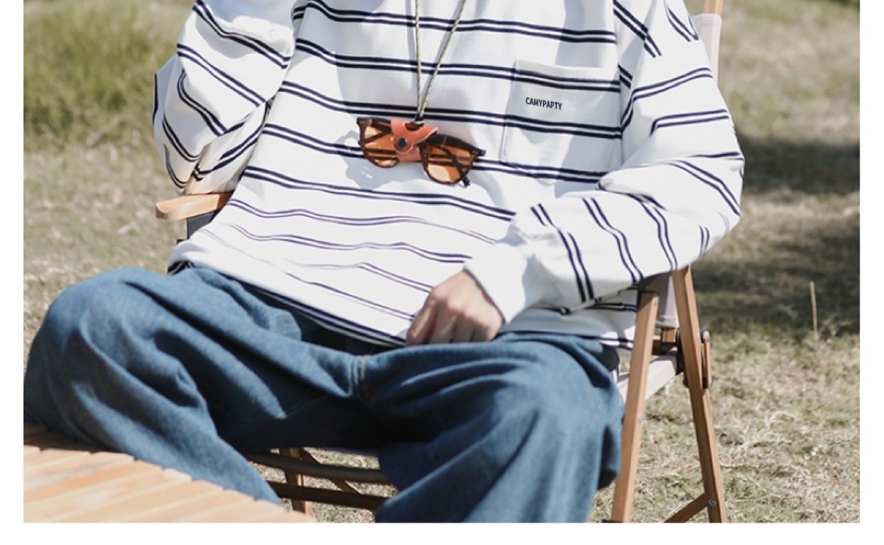 boy Hong Kong Japanese Striped Long Sleeve T-Shirt Trendy Brand Cool Style Men's Spring Autumn Base Shirt Ins Trend High_voghion.com