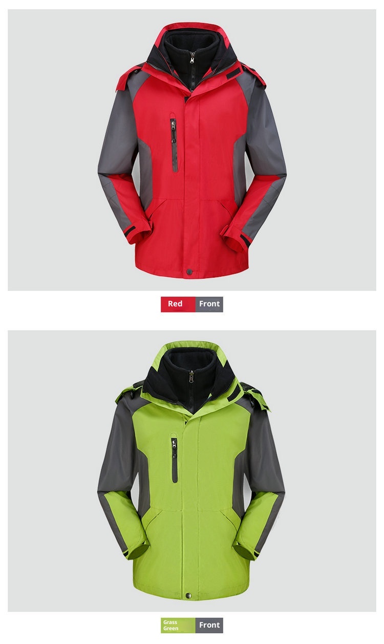 001 Großhandel Outdoor-Jacke und -Hose Zweiteiliger Herren-Skianzug aus dickem Fleece, Set für Damen_voghion.com