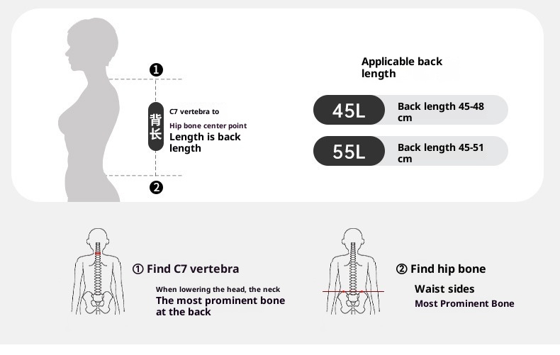 Zaino da trekking professionale ActiveGo Natur Noke Cloud Trail da 55 litri, grande capacità, doppia tracolla_voghion.com