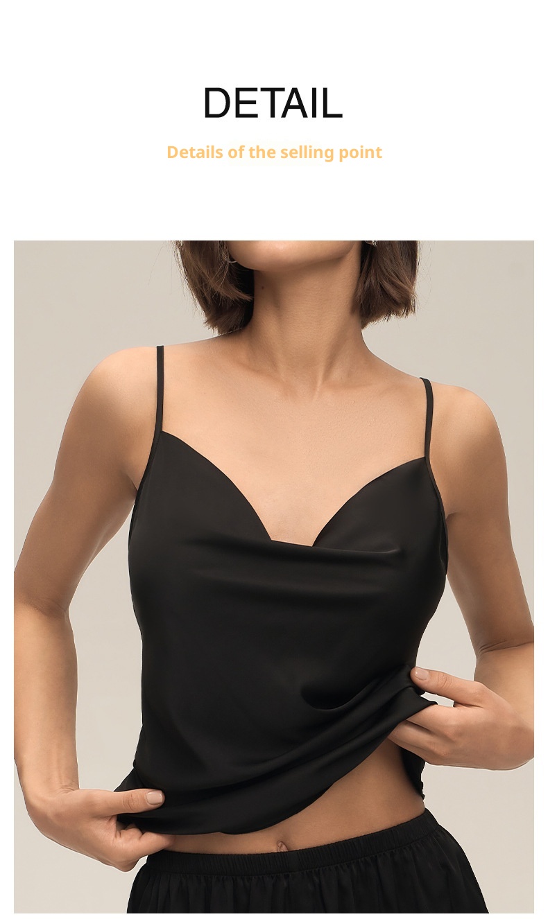 ChicShe New European And American Cross-Border Women's Sexy Solid Color Swing Neck Strap Shorts Set Simple Casual Homewear_voghion.com