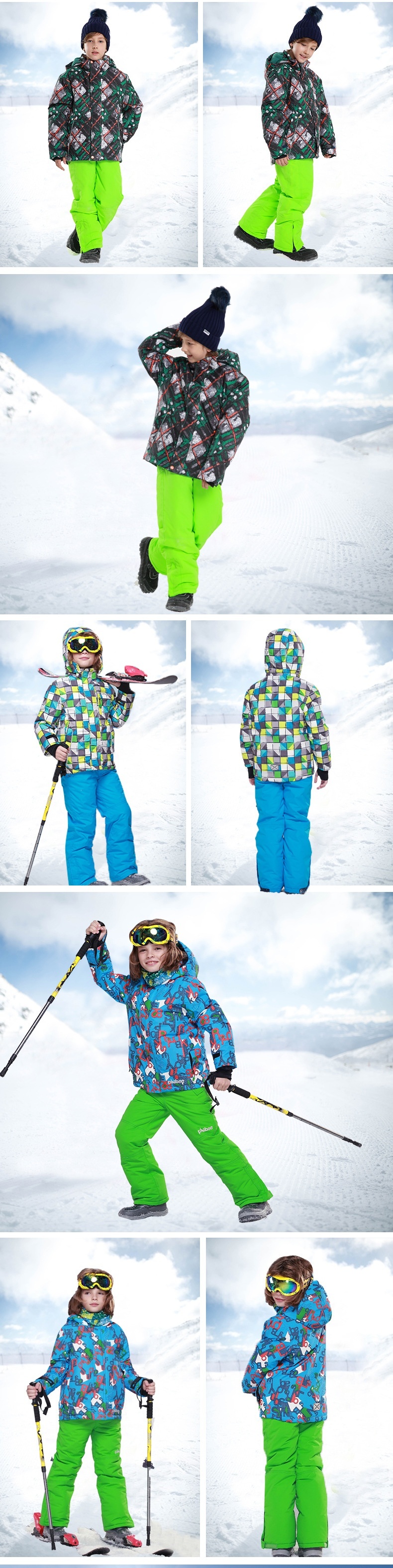 001 Nuovo set di giacca e pantaloni ispessiti per bambini PHIBEE Baby Elephant per e-commerce transfrontaliero_voghion.com