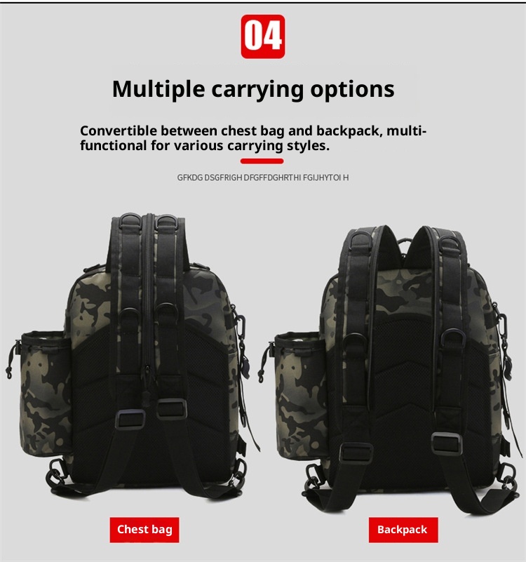 Zaino sportivo all'ingrosso ActiveGo Lure Outdoor Sports Brush con tracolla singola e doppia, grande capacità, nuovo modello_voghion.com