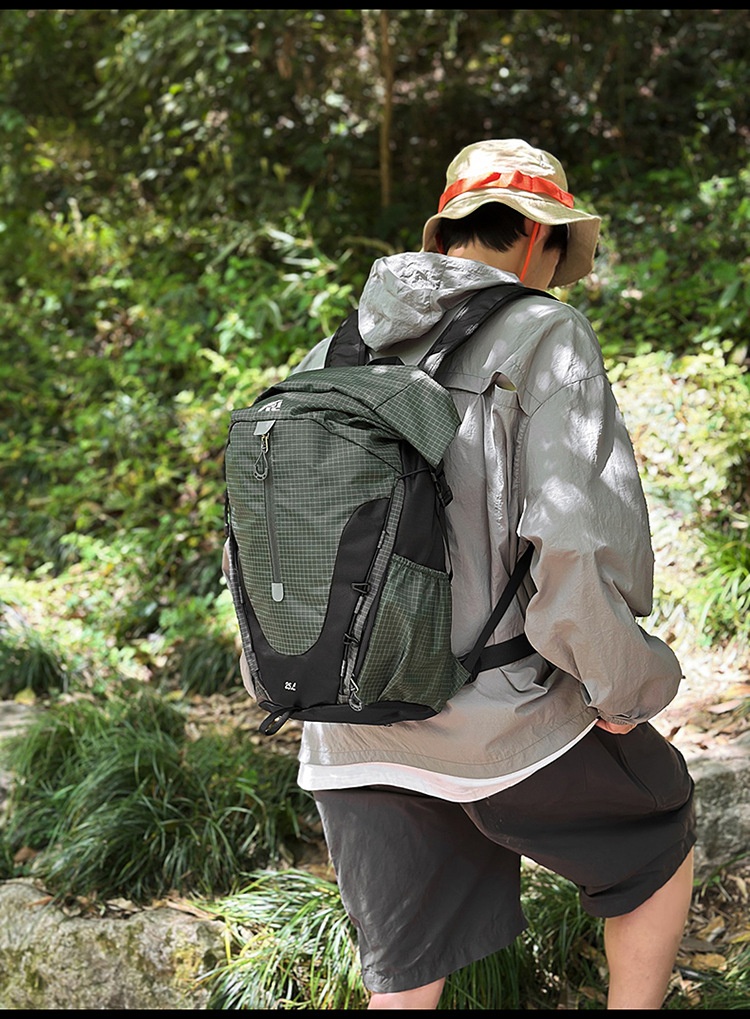 ActiveGo Mountain Style Outdoor Hiking Backpack For Women, Lightweight Large Capacity 25L Trekking Travel Backpack, Men's Student_voghion.com