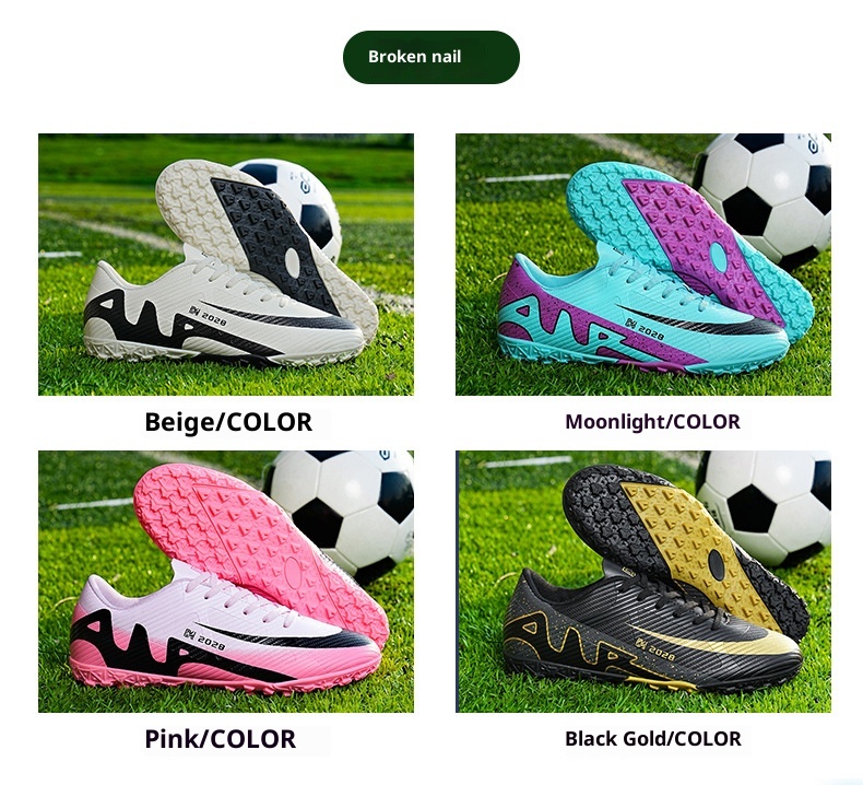 ShoeGlobe New Jinjiang For Men, Women, Teenagers, Children, Students, Long Broken Studs, Professional Training Soccer Shoes_voghion.com